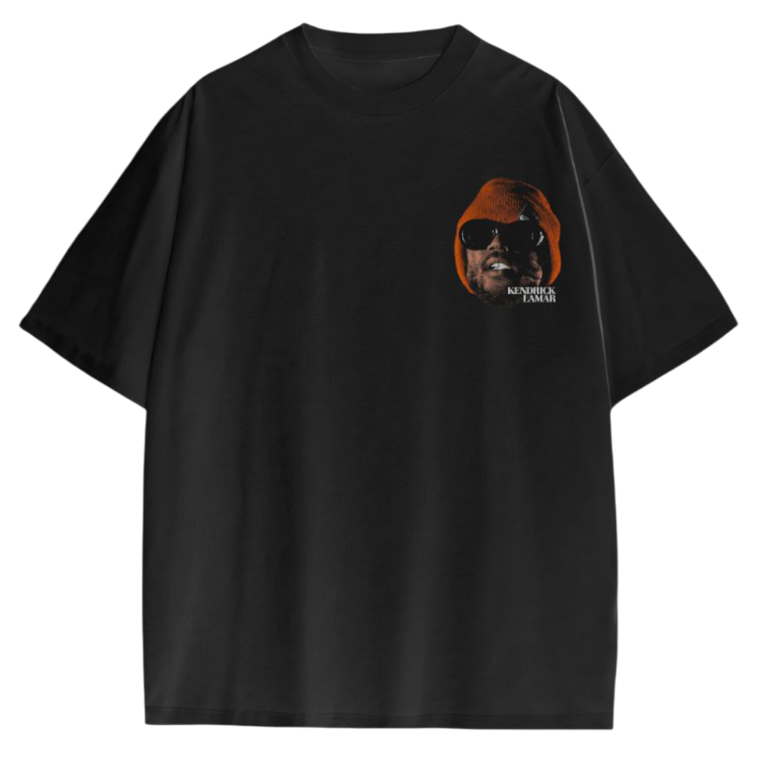 Kendrick Lamar  Oversized T-Shirt – Black Graphic Streetwear Tee for Men
