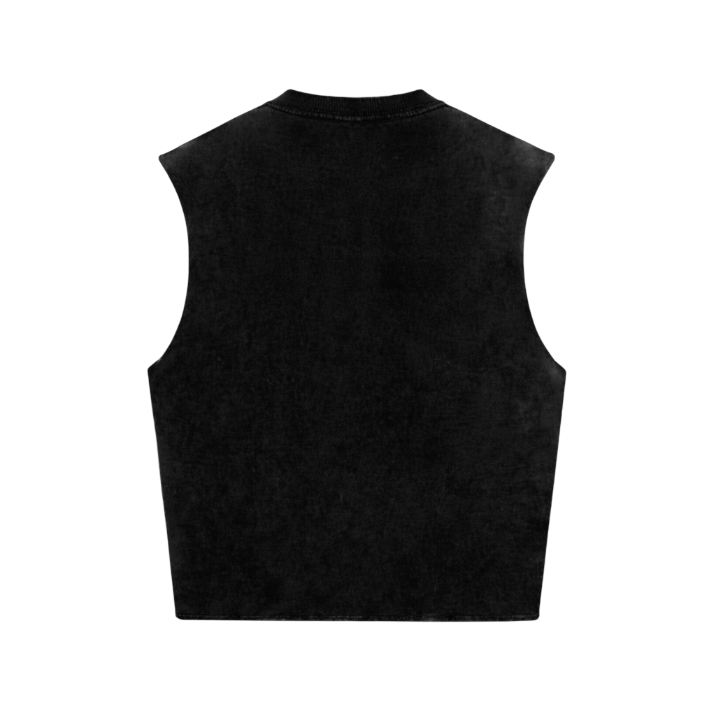 Fear of Being Average Sleeveless Gym T-Shirt – Black