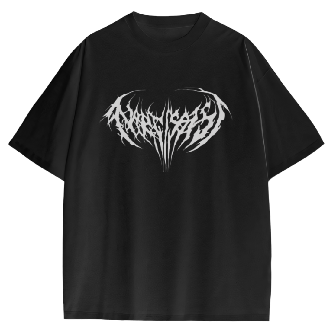 Narcissist Oversized T-Shirt – Playboi Carti Opium Gothic Streetwear Black Graphic Tee