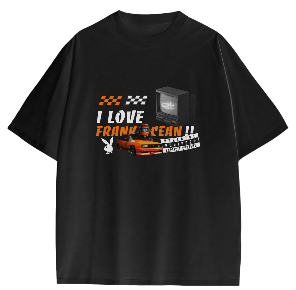 Frank Ocean Channel Orange Oversized T-Shirt – Aesthetic Graphic Streetwear Black Tee