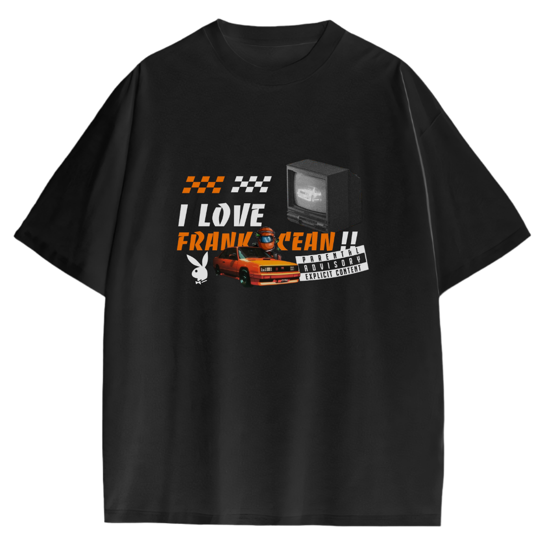 Frank Ocean Channel Orange Oversized T-Shirt – Aesthetic Graphic Streetwear Black Tee