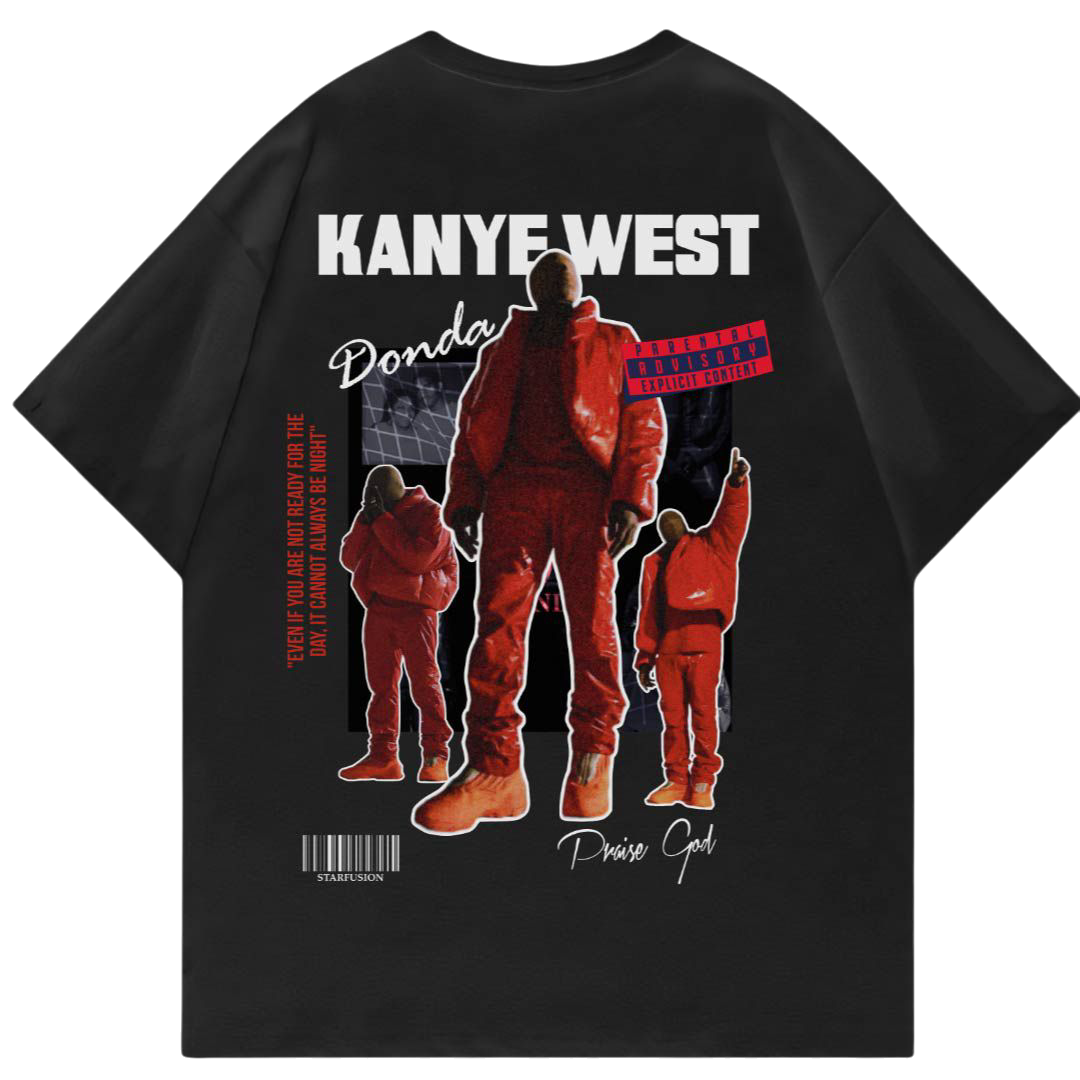 Kanye West DONDA 2 Oversized T-Shirt – Black Premium Graphic Streetwear Tee